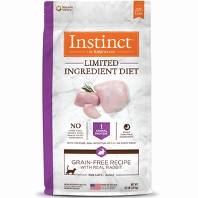 Instinct Limited Ingredient Diet Rabbit Grain-Free Adult Dry Cat Food 4.5lb