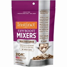 Instinct Raw Boost Mixers Multivitamin Beef Grain-Free Adult Freeze-Dried Raw Cat Food Topper 5.5oz
