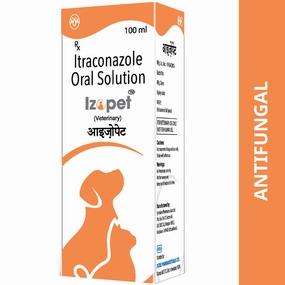 Intas Izopet Itraconazole Syurp for Dogs and Cats (100ml)