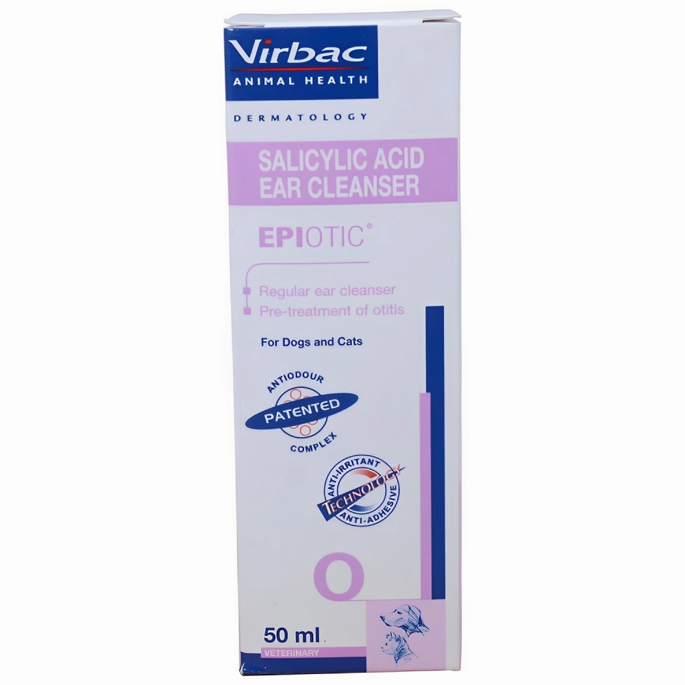 Intas Pomisol Ear Drops (15ml) and Virbac Epiotic Ear Cleanser for Dogs & Cats (50ml) Combo