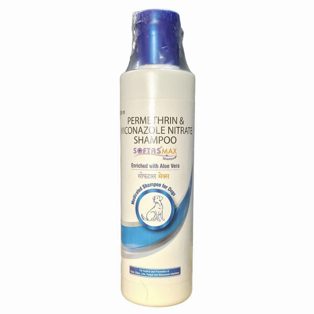 Intas Softas Max Tick & Flea Shampoo for Dogs