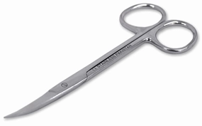 Iris Scissors, Curved, 4.5"