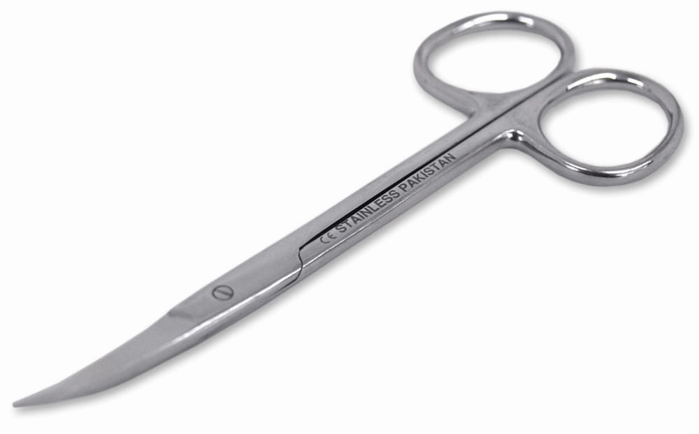 Iris Scissors, Curved, 4.5"