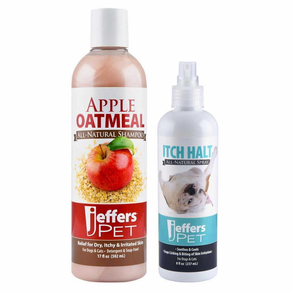 Jeffers Anti-Itch Pet Shampoo & Spray, 2 Piece Kit