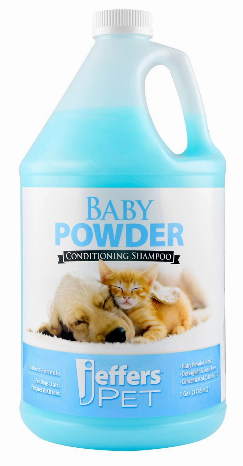 Jeffers Baby Powder Tearless Conditioning Pet Shampoo