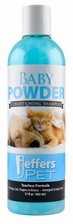 Jeffers Baby Powder Tearless Conditioning Pet Shampoo