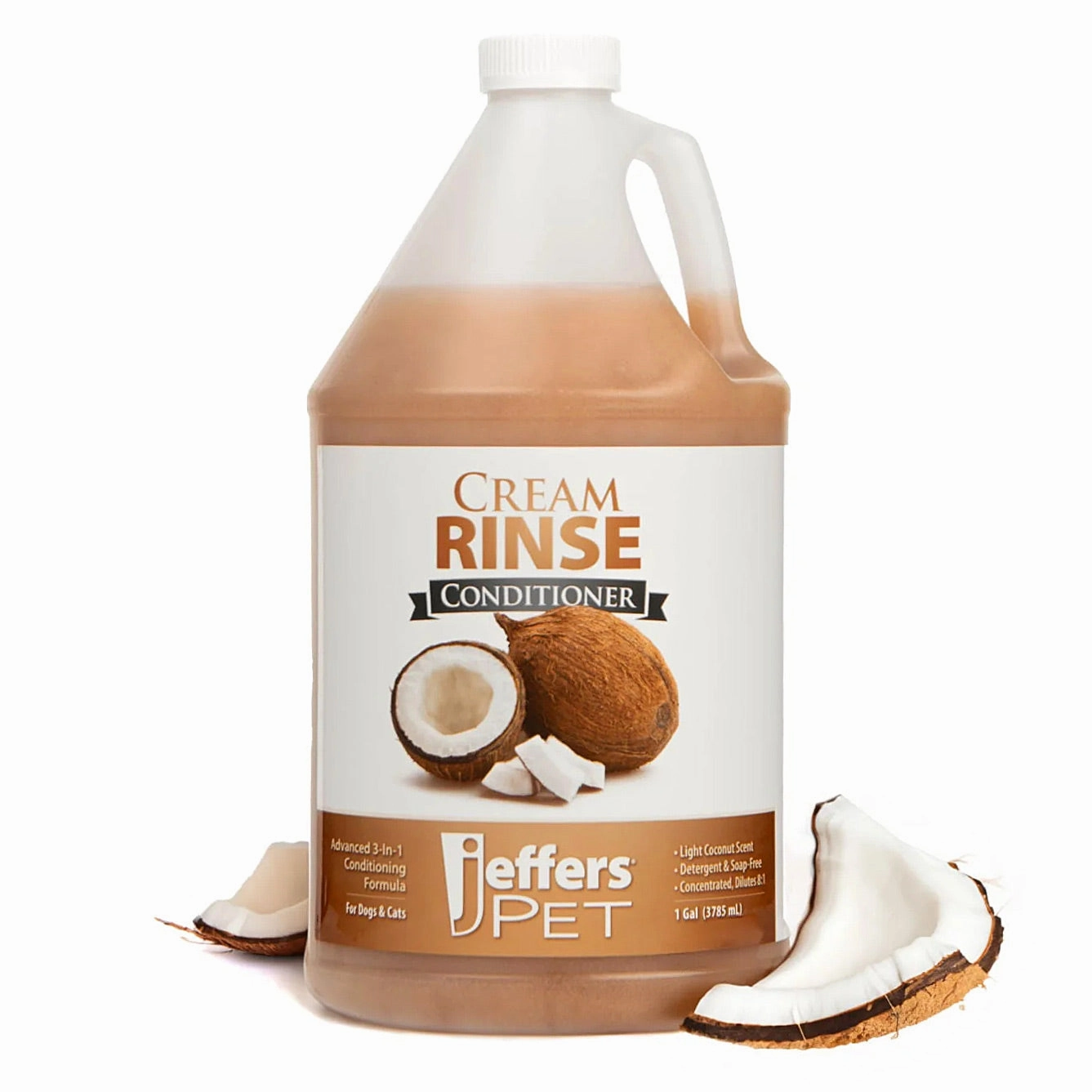Jeffers Cream Rinse Pet Conditioner with Coconut Oil