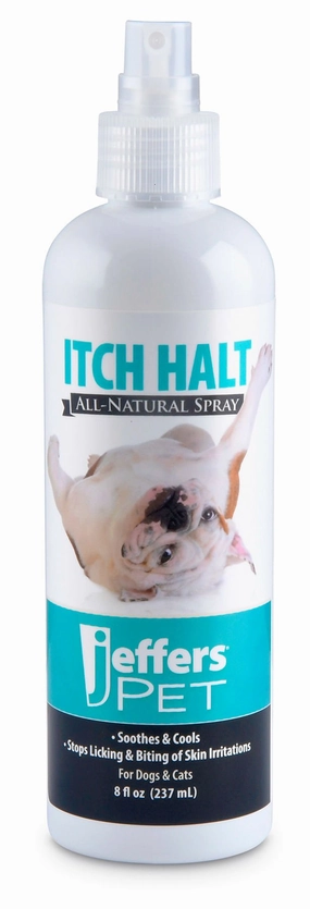 Jeffers Itch Halt All-Natural Soothing Pet Spray, 8 oz