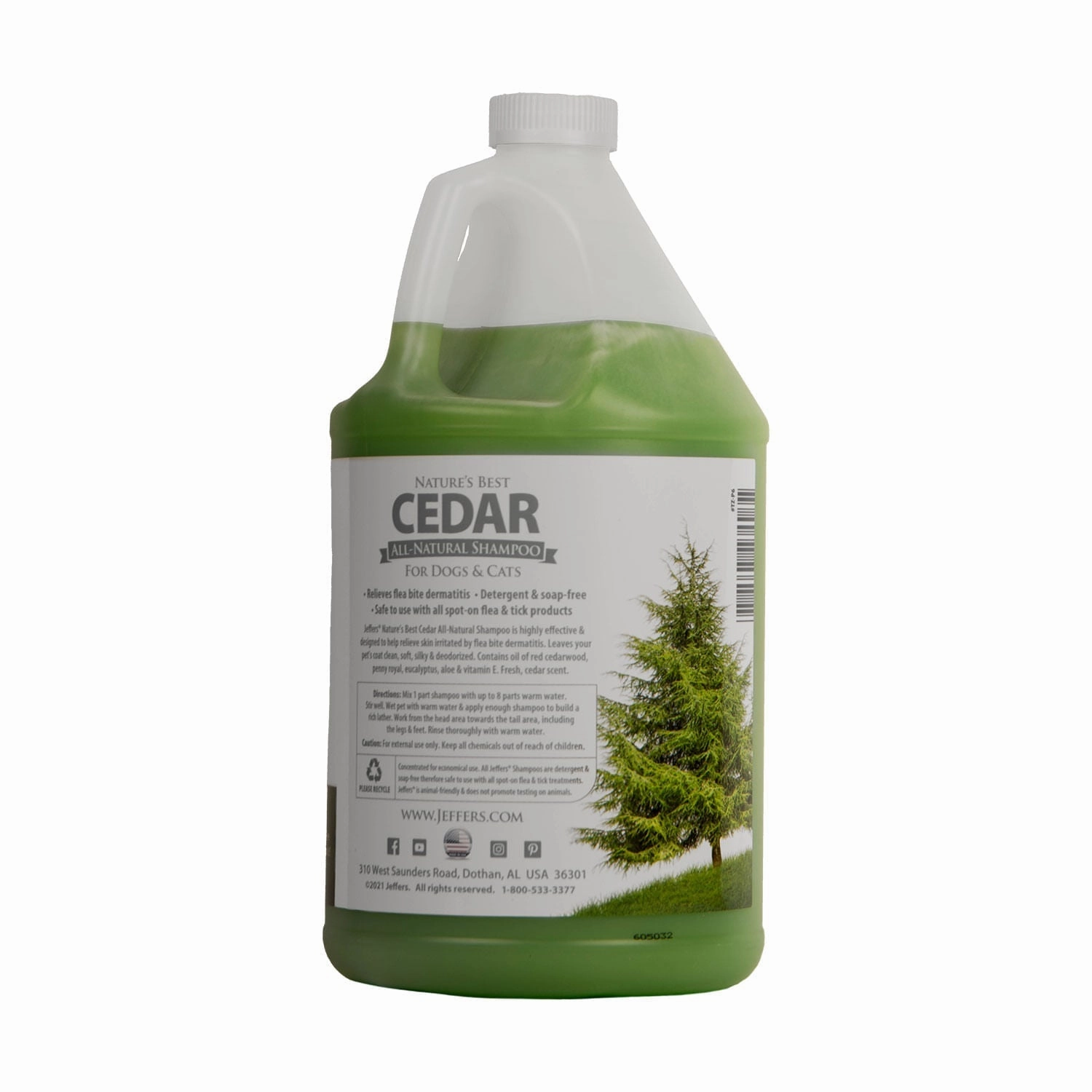 Jeffers Nature's Best Cedar Shampoo for Dogs and Cats