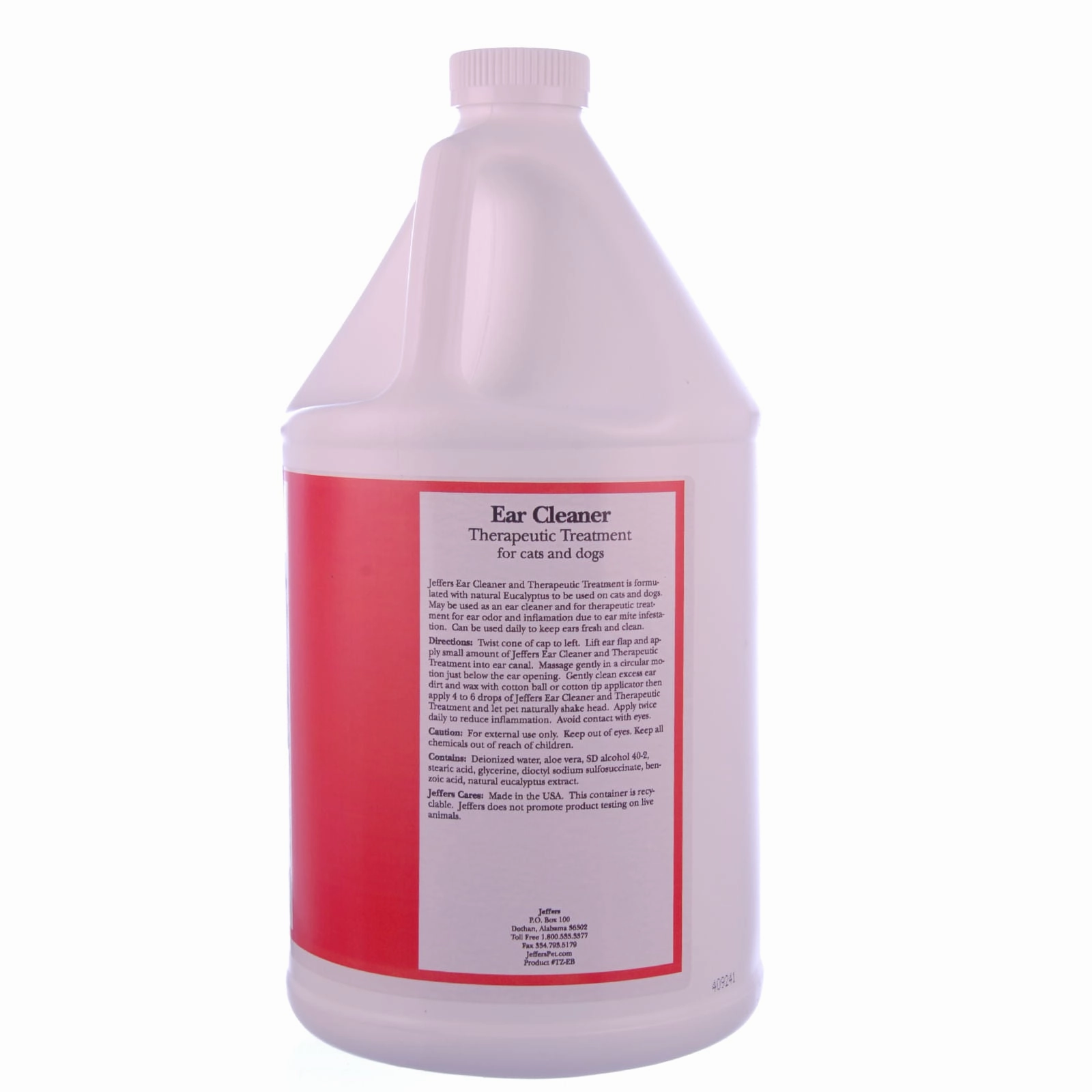 Jeffers Pet Ear Cleaner Therapeutic Treatment Solution with Eucalyptus