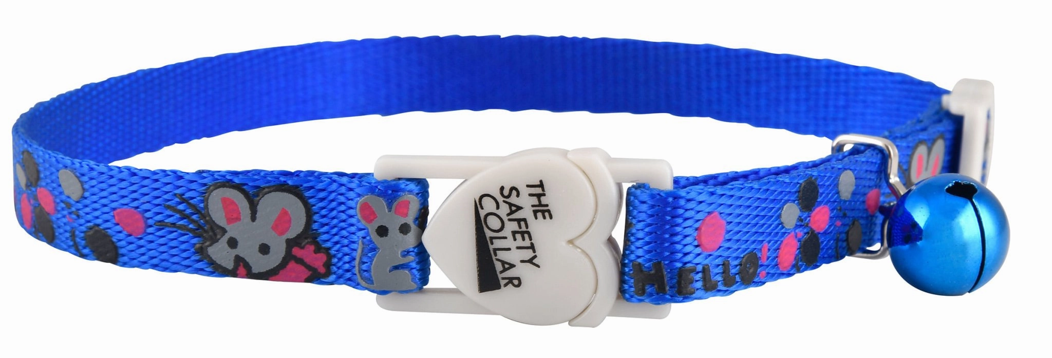 Jeffers Reflective Nylon Safety Collar with Bell for Cats