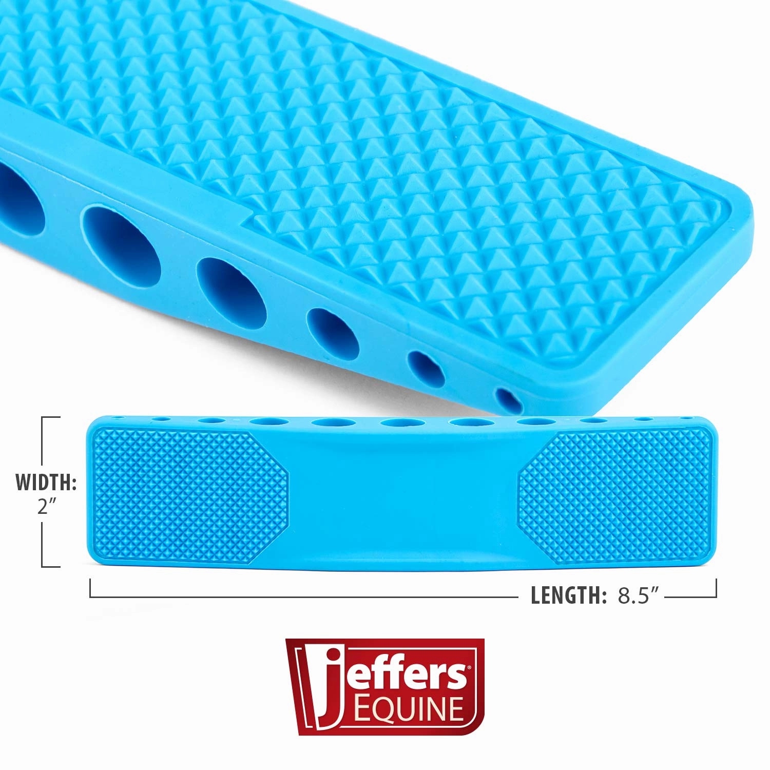 Jeffers Rubber Groomer  Shedding & Dirt Removal for Horses, Dogs & Cats