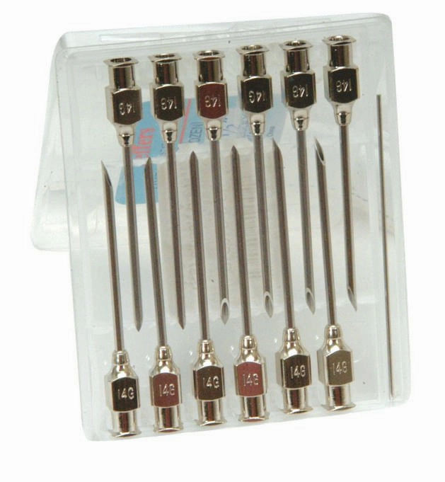 Jeffers Stainless Steel Veterinary Needles, 12 pack