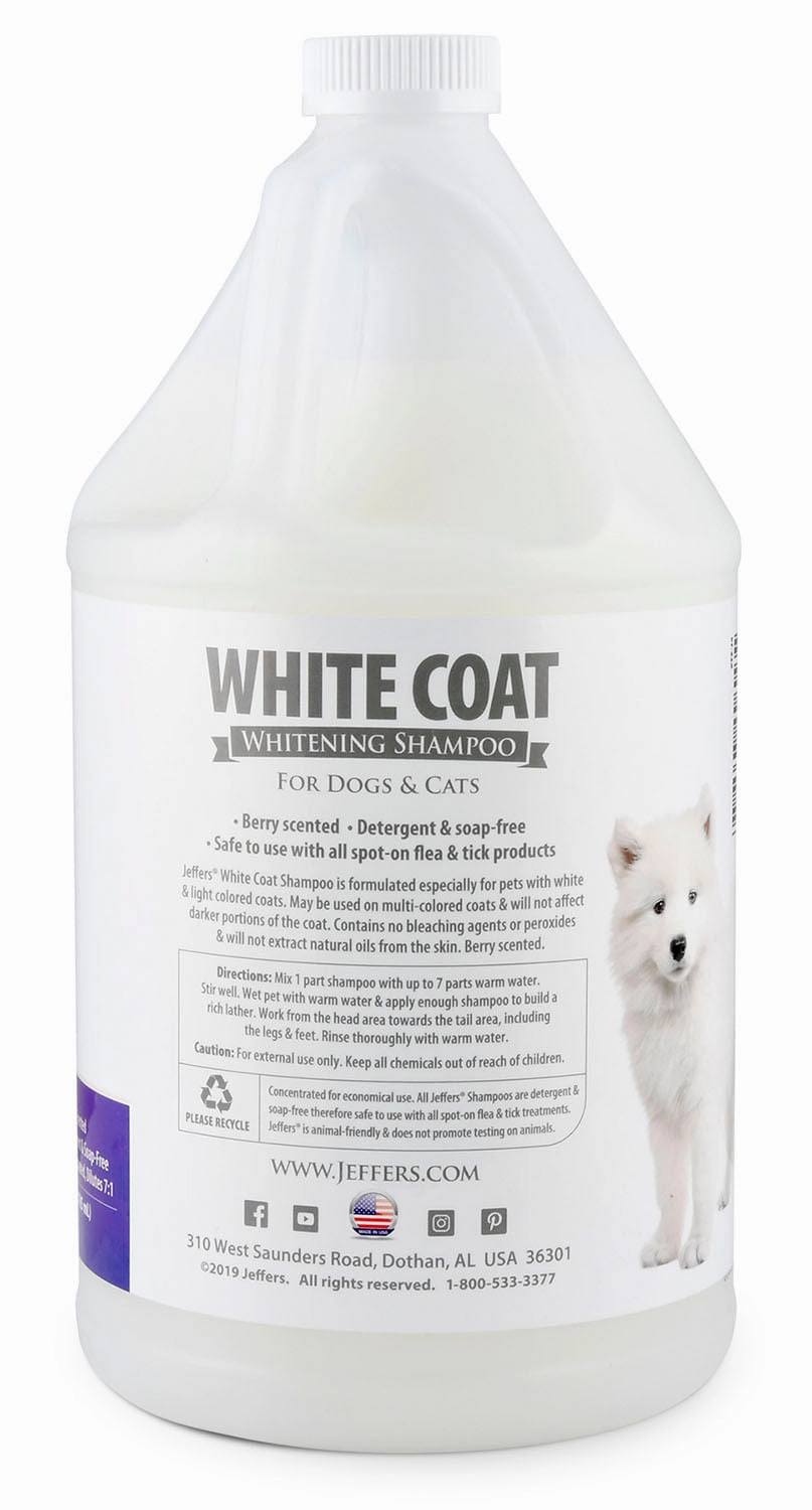 Jeffers White Coat Whitening Pet Shampoo