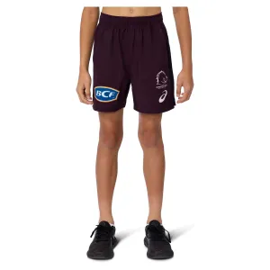 Short d'entraînement réplique Junior NRL Brisbane Broncos 2025 Y