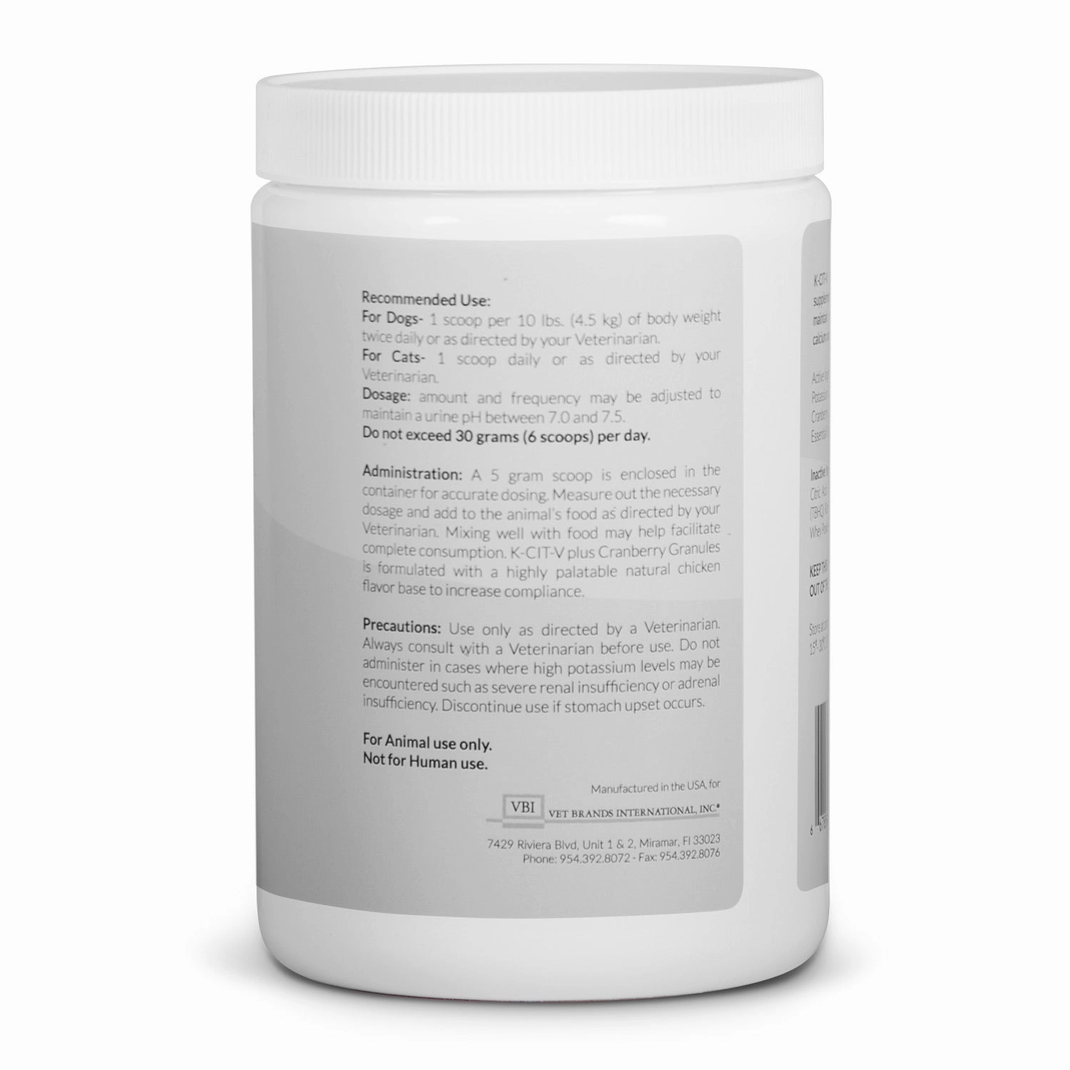 K-CIT-V Plus Cranberry 300 gm Granules for Dogs and Cats