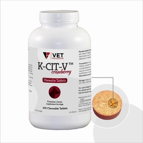 K-CIT-V Potassium Citrate, 100 Chewable Tablets