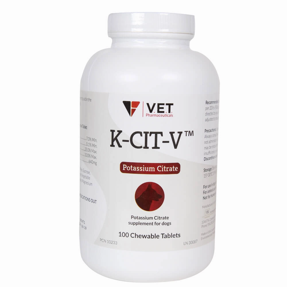 K-CIT-V Potassium Citrate, 100 Chewable Tablets