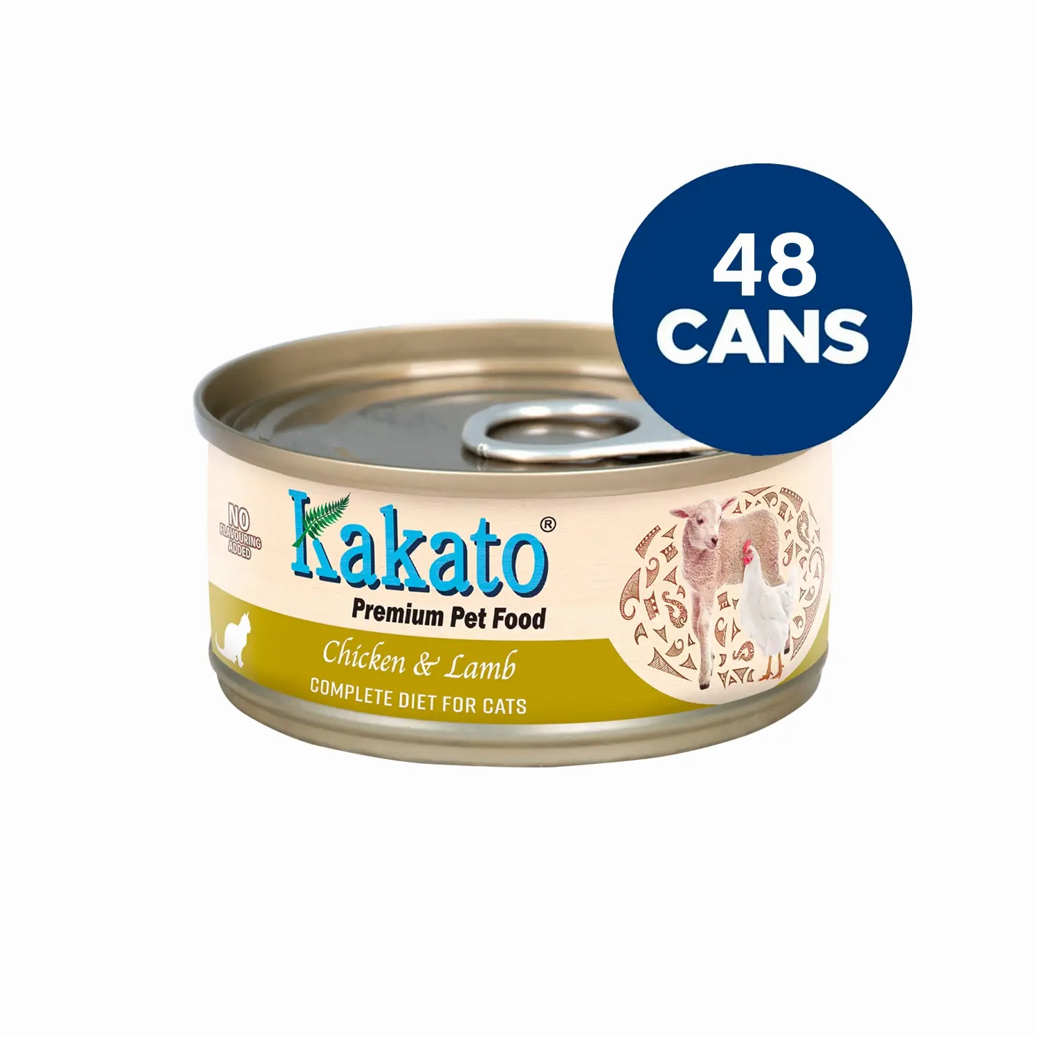 Kakato - Complete Diet Tinned Food for Cats - Chicken & Lamb 70g