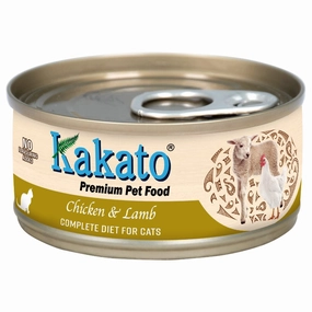 Kakato Complete Diet Chicken & Lamb Canned Cat Food 70g