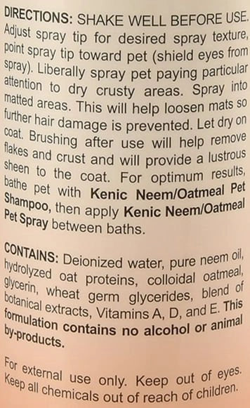 Kenic Neem/Oatmeal Anti-Itch Spray