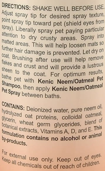 Kenic Neem/Oatmeal Anti-Itch Spray