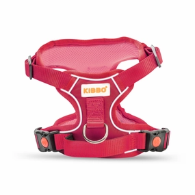Kibbo Reflective Vest Harness with Dual Lock Buckle for Dogs (Pink)