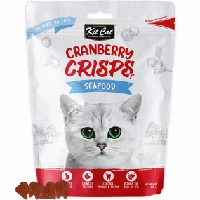 Kit Cat Cranberry Crisps Seafood Cat Treats 60g