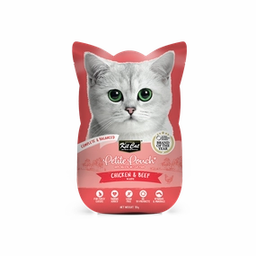 KitCat Cat Petite Pouch Complete & Balanced - Chicken & Beef in Aspic 70g