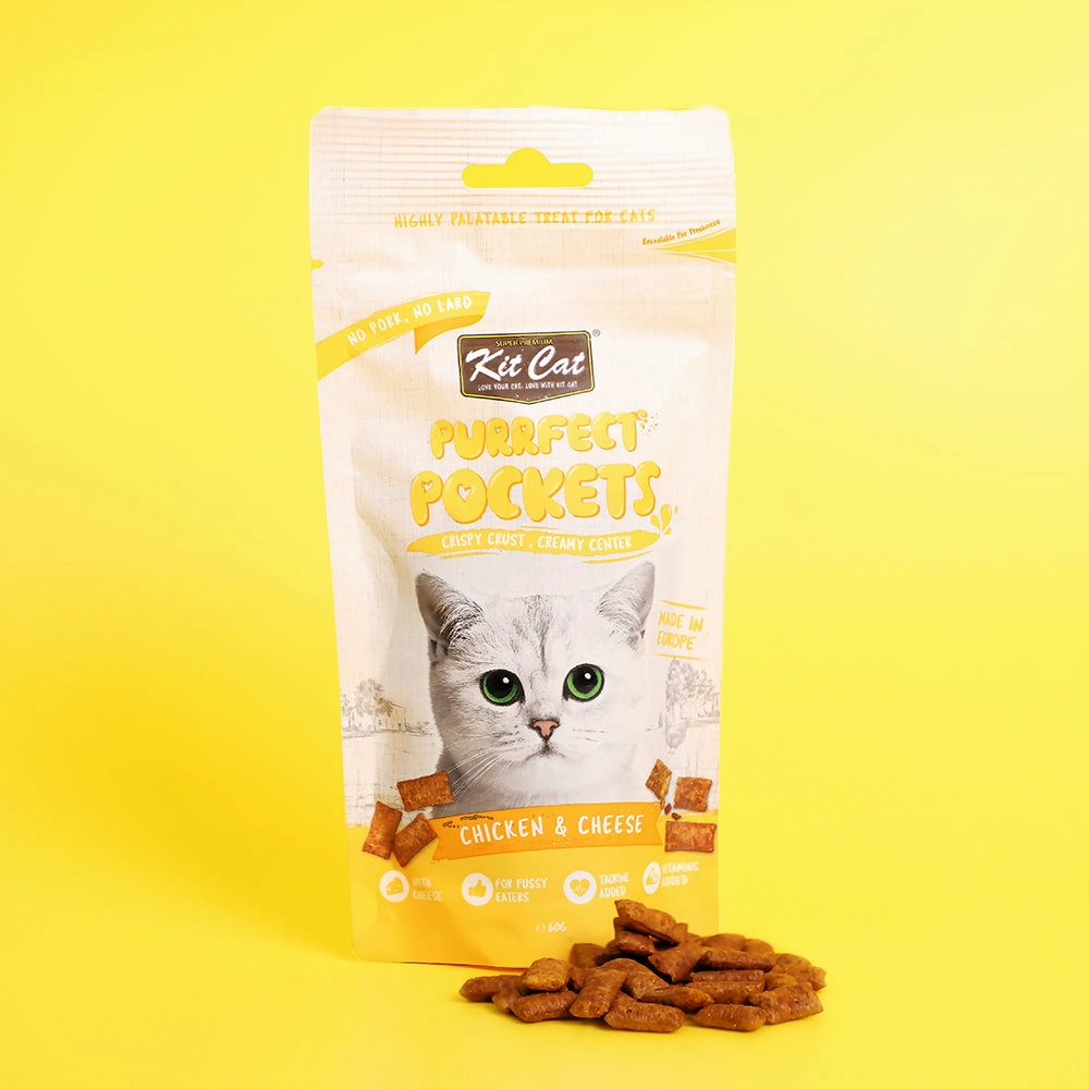KitCat Cat Purrfect Pockets Chicken & Cheese 60g