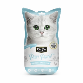 KitCat Purr Puree Chicken & Smoked Fish 60g (4 x 15g)
