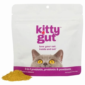 Kitty Gut 3-in-1 Pre   Pro   Postbiotic Supplement for Cats