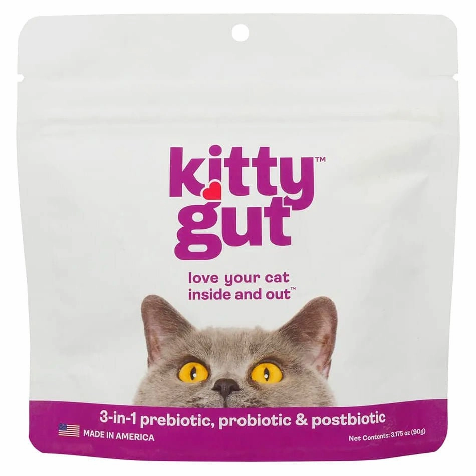 Kitty Gut 3-in-1 Pre   Pro   Postbiotic Supplement for Cats
