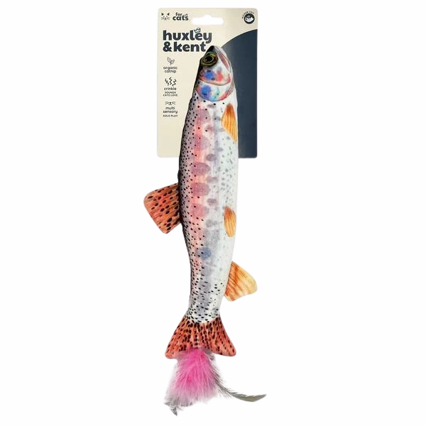 Kittybelles Kicker Cat Toy Rainbow Trout 8"