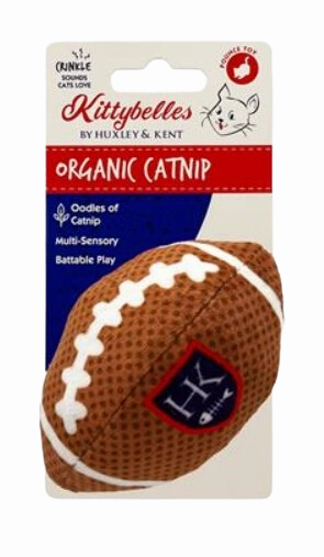 Kittybelles Plush Cat Toy Football 3.75"