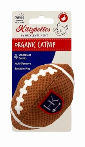 Kittybelles Plush Cat Toy Football 3.75"