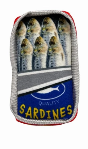 Kittybelles Plush Cat Toy Sardine Tin 3.25"