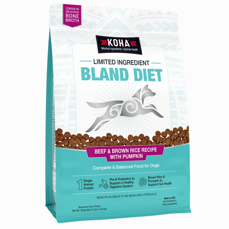 KOHA Limited Ingredient Bland Diet Beef & Brown Rice Recipe with Pumpkin Dry Dog Food
