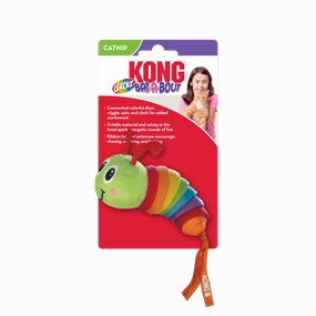 Kong Bat-A-Bout Clackz Caterpillar Cat Toy