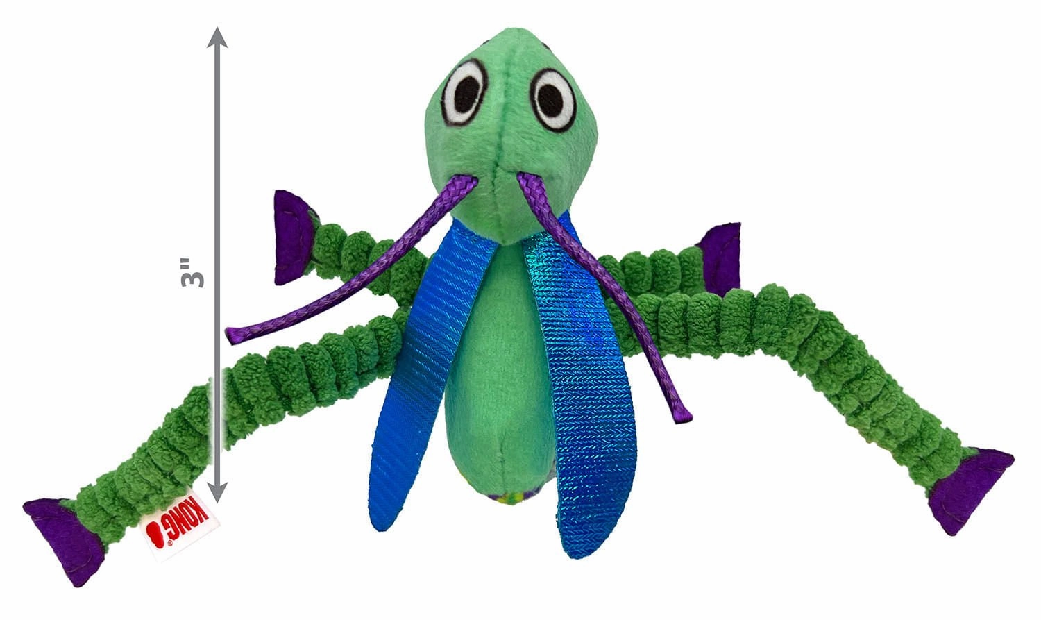 KONG Crackles Grasshopper Catnip Cat Toy