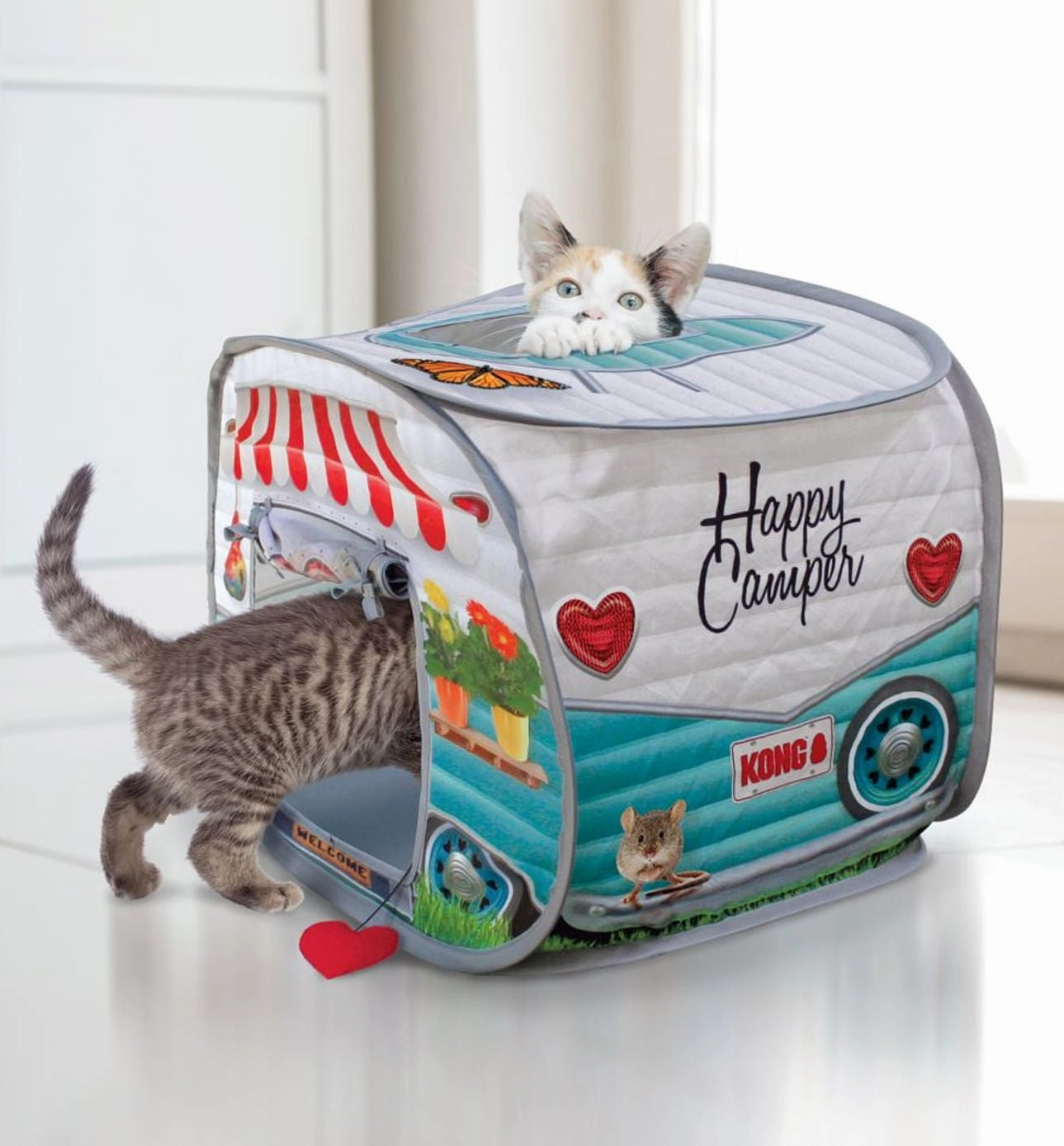 KONG PlaySpaces Pop-Up Camper Toy for Cats