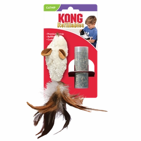 Kong Refillables Feather Mouse Cat Toy