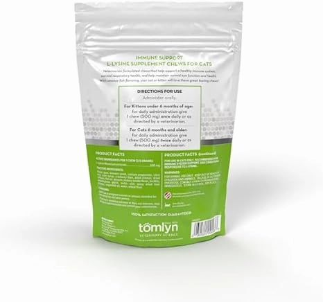 L-Lysine Immune Support Chews for Cats, 30 count