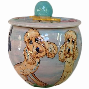 Labradoodle 1 Dog Treat Jar