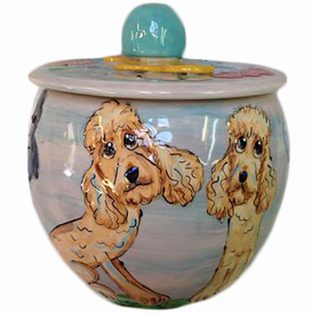 Labradoodle 1 Dog Treat Jar