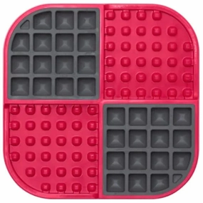 LickiMat SloMo Slow Feeder for Cats and Dogs (Red)