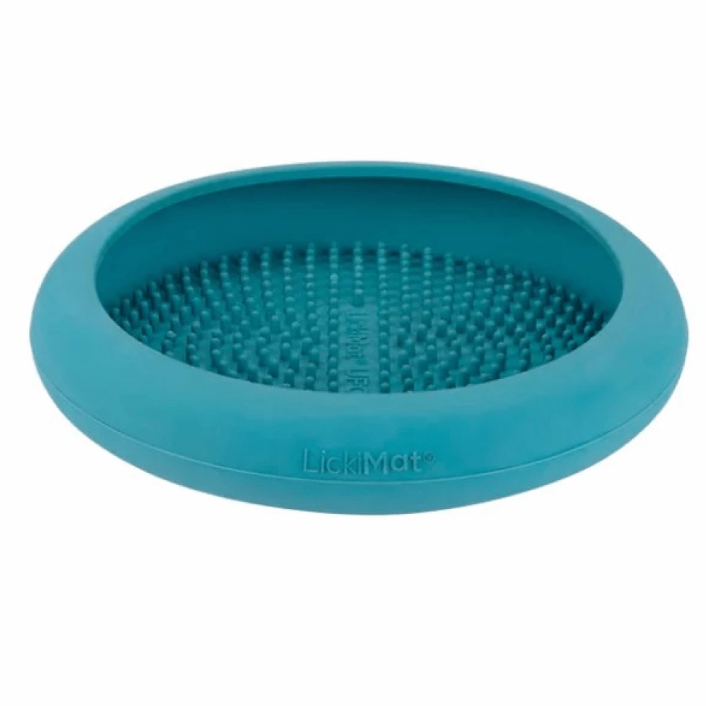 LickiMat UFO Slow Feeder for Dogs (Turquoise)