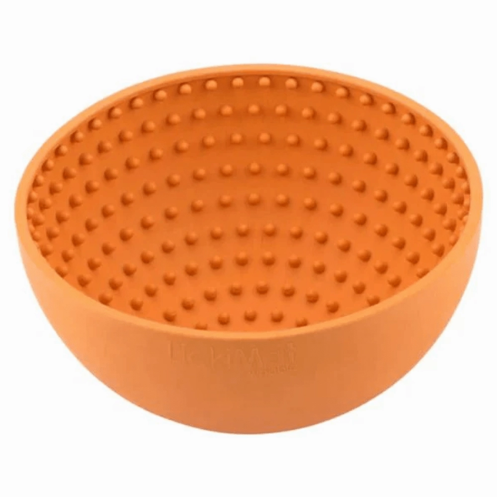 LickiMat Wobble Slow Feeder for Dogs (Orange)