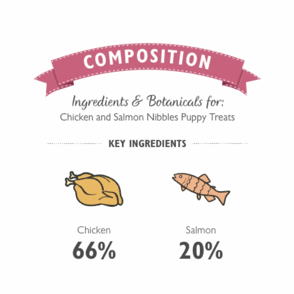 Lily's Kitchen - Chicken & Salmon Nibbles Puppy Treats 70g