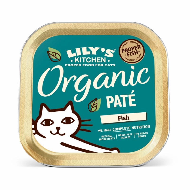 Lily's Kitchen - Wet Food For Cats - Organic Fish Pat 85g
